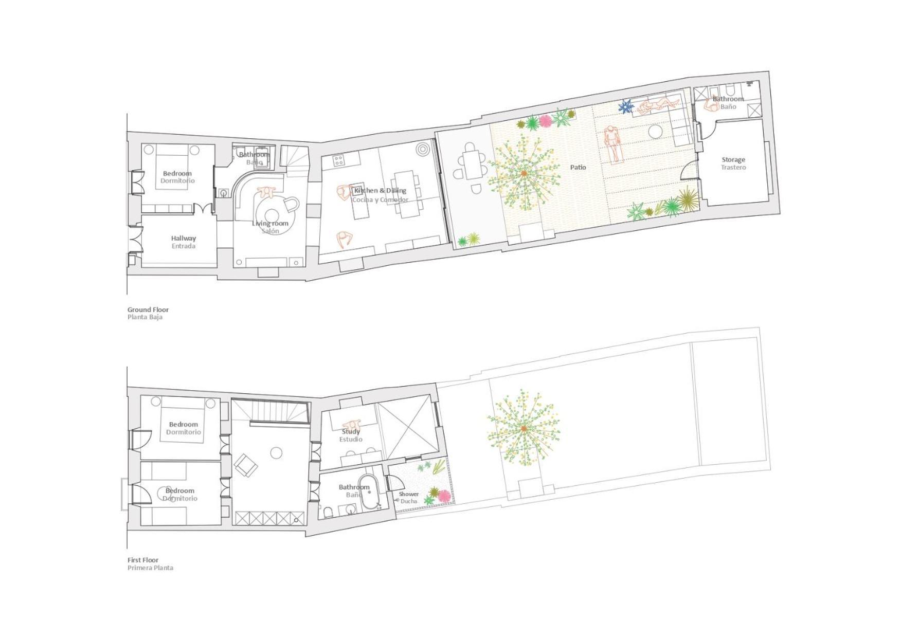 Apartment Design & Art, Patio With Orange Tree, Near Seville Carrion de Los Cespedes